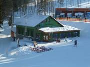 Skihütte an der Talstation der Sesselbahn CineStar