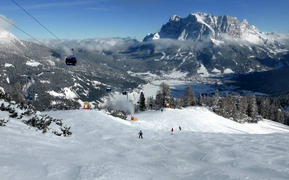Größter Höhenunterschied in der Tiroler Zugspitz Arena – Skigebiet Lermoos – Grubigstein