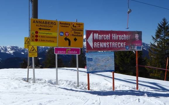Dachstein-Salzkammergut: Orientierung in Skigebieten – Orientierung Dachstein West – Gosau/Russbach/Annaberg