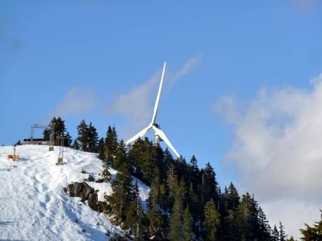 Vancouver, Coast & Mountains: Umweltfreundlichkeit der Skigebiete – Umweltfreundlichkeit Grouse Mountain