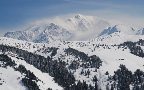 Größter Höhenunterschied im Val d'Arly – Skigebiet Espace Diamant – Les Saisies/Notre-Dame-de-Bellecombe/Praz sur Arly/Flumet/Crest-Voland