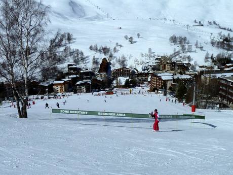 Skigebiete für Anfänger in Auvergne-Rhône-Alpes – Anfänger Les 2 Alpes