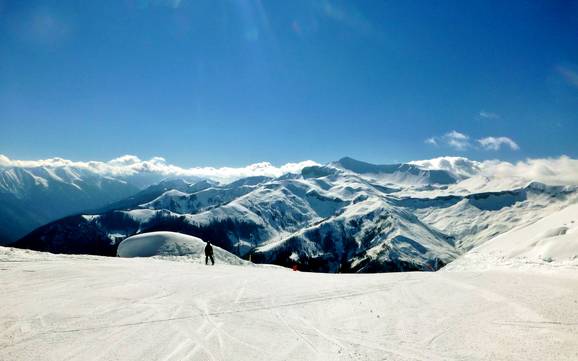 Größter Höhenunterschied im Département Alpes-Maritimes – Skigebiet Auron (Saint-Etienne-de-Tinée)