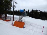 Leistungsfähige Schneekanone im Skigebiet Åre