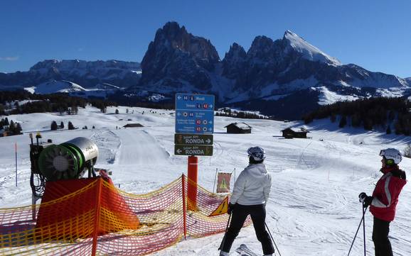 Seiser Alm: Orientierung in Skigebieten – Orientierung Seiser Alm (Alpe di Siusi)