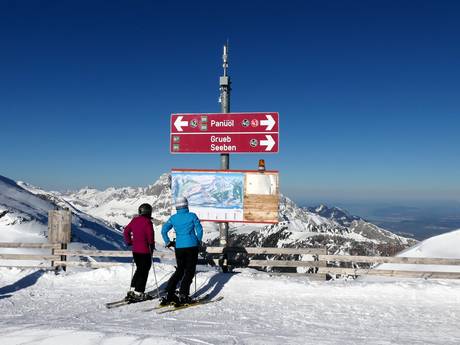 Glarner Alpen: Orientierung in Skigebieten – Orientierung Flumserberg