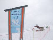Espace Nordique an der Bergstation der Sesselbahn Choseaux