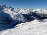 Blick vom Serre Chevalier über das Skigebiet
