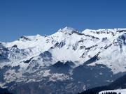 Blick auf das Skigebiet Schilthorn