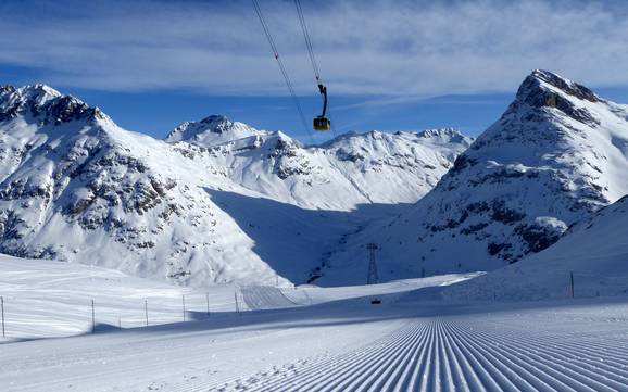 Größter Höhenunterschied im Val Bernina – Skigebiet Diavolezza/Lagalb