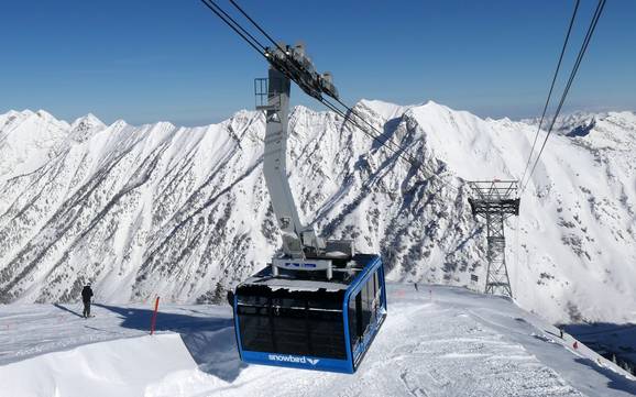 Größter Höhenunterschied rund um Salt Lake City – Skigebiet Snowbird