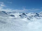 Blick vom Solaise zum Grande Motte Gletscher