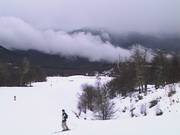 Breite Abfahrt im Skigebiet Chapelco