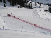 Skischulgelände in Crest oberhalb von Champoluc