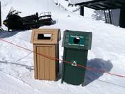 Mülltrennung im Skigebiet