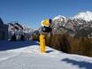 Schneesicherheit Val di Fassa (Fassatal) – Schneesicherheit Alpe Lusia – Moena/Bellamonte