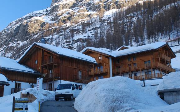 Vercelli: Unterkunftsangebot der Skigebiete – Unterkunftsangebot Alagna Valsesia/Gressoney-La-Trinité/Champoluc/Frachey (Monterosa Ski)