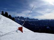 Schneilanze im Skigebiet Plose