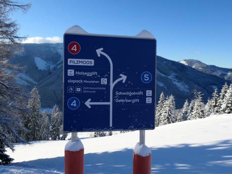 Salzburger Sportwelt: Orientierung in Skigebieten – Orientierung Filzmoos