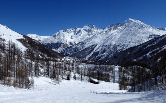 Höchste Talstation im Saastal – Skigebiet Saas-Fee