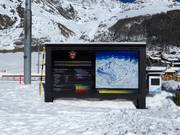 Informationstafel am Skischulsammelplatz in Saas-Fee