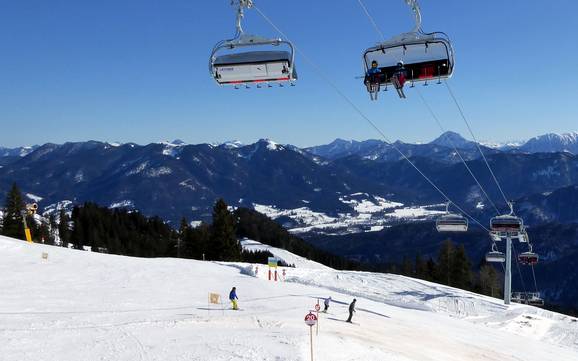 Größter Höhenunterschied in den Bayerischen Voralpen – Skigebiet Brauneck – Lenggries/Wegscheid