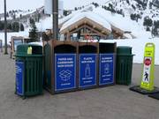 Mülltrennung im Skigebiet