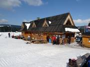 Skihütte im Skigebiet