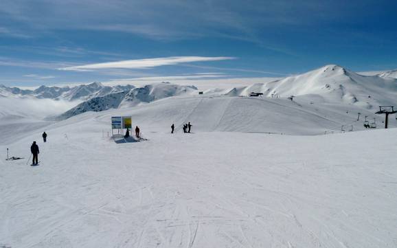 Skifahren in den Livigno-Alpen