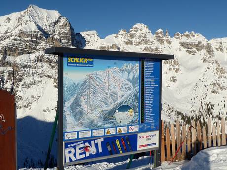 Innsbruck-Land: Orientierung in Skigebieten – Orientierung Schlick 2000 – Fulpmes