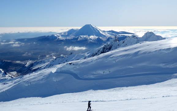 Größtes Skigebiet im Tongariro-Nationalpark – Skigebiet Whakapapa – Mt. Ruapehu