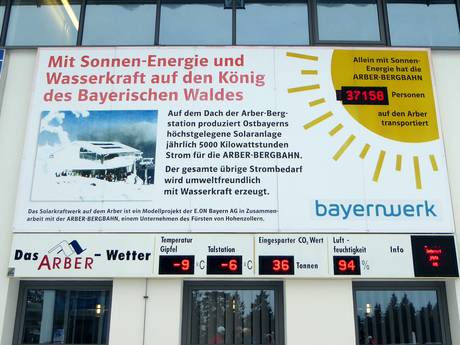 Ostbayern: Umweltfreundlichkeit der Skigebiete – Umweltfreundlichkeit Arber