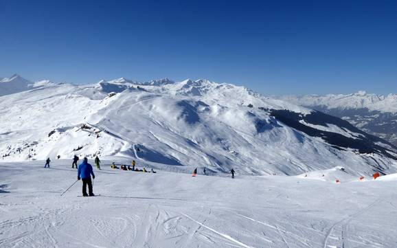 Skifahren im Val Lumnezia