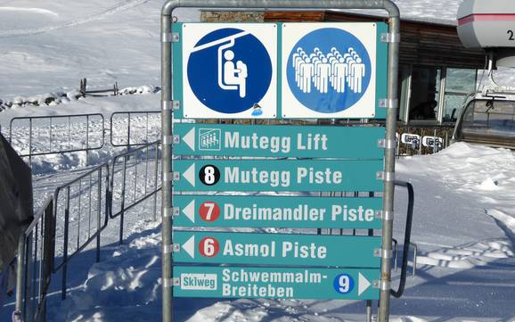Ultental: Orientierung in Skigebieten – Orientierung Schwemmalm