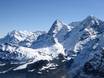 Berner Alpen: Größe der Skigebiete – Größe Kleine Scheidegg/Männlichen – Grindelwald/Wengen
