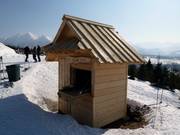 Kleine Hütte an der Bergstation
