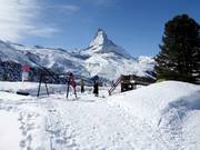 Spielplatz im Skigebiet Zermatt