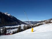 Lanzenbeschneiung im Skigebiet Drei Zinnen Dolomiten