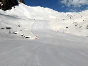 Leichte und breite Pisten kennzeichnen das Skigebiet
