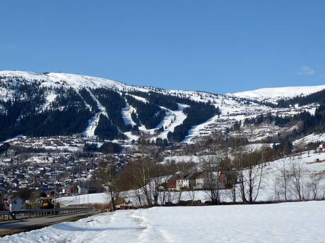 Hordaland: Größe der Skigebiete – Größe Voss Resort