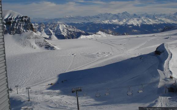 Höchstes Skigebiet im Genferseegebiet – Skigebiet Glacier 3000 – Les Diablerets