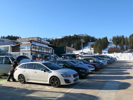 Glarner Alpen: Anfahrt in Skigebiete und Parken an Skigebieten – Anfahrt, Parken Flumserberg