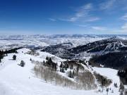 Blick über das Skigebiet von Empire (9570 ft./2917 m)