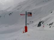 Pistenausschilderung im Skigebiet Brévent-Flégère