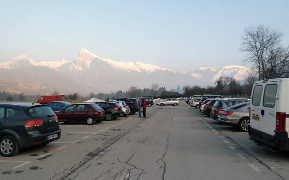 Faucigny: Anfahrt in Skigebiete und Parken an Skigebieten – Anfahrt, Parken Le Grand Massif – Flaine/Les Carroz/Morillon/Samoëns/Sixt