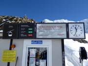 Informationen an den Gondelbahnen und Skiliften