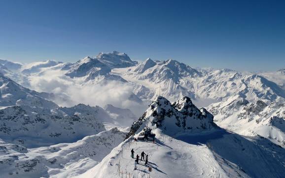 Größter Höhenunterschied in der Westschweiz (Welschland) – Skigebiet 4 Vallées – Verbier/La Tzoumaz/Nendaz/Veysonnaz/Thyon