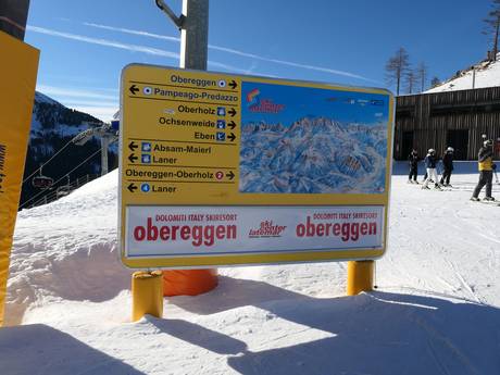 Fleimstaler Alpen: Orientierung in Skigebieten – Orientierung Latemar – Obereggen/Pampeago/Predazzo
