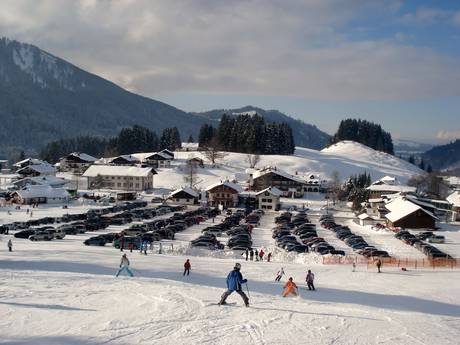 Tannheimer Tal: Anfahrt in Skigebiete und Parken an Skigebieten – Anfahrt, Parken Jungholz