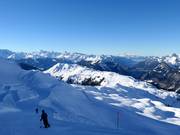 Blick vom Glattingrat über das Skigebiet